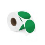 ETIQUETAS TERMICO DIRECTO DE 40M CIRCULAR VERDE CLARO, 600 UNIDADES - Imagen 2