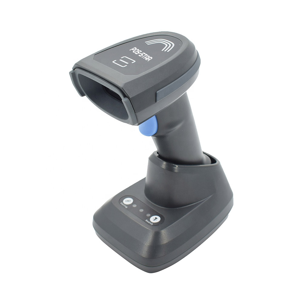 lector de codigo de barras pos-star b2d-wbtc74 LECTOR DE CODIGO DE BARRAS POS-STAR B2D-WBTC74 2D INALAMBRICO USB BLUETOOTH 2.4G CON BASE - Imagen 1