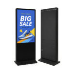Pantalla publicitaria de piso para interior 1920x 1080p FHD 32" ram 1gb + 32gb rom (incluye soporte de pared)